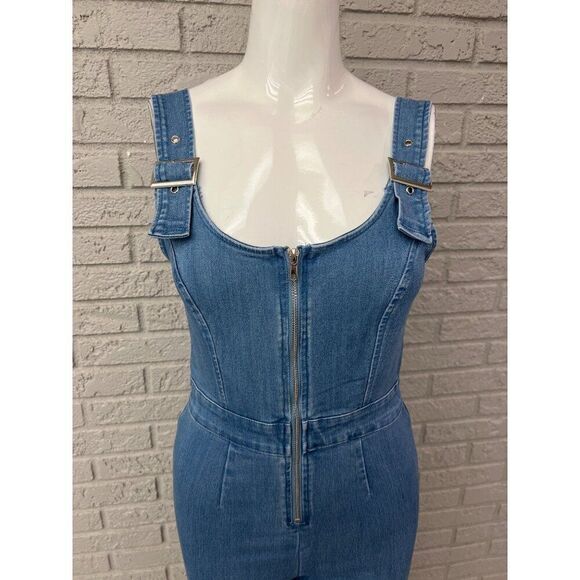 Haute Monde Women Denim Jumpsuit Size S - Picture 5 of 9